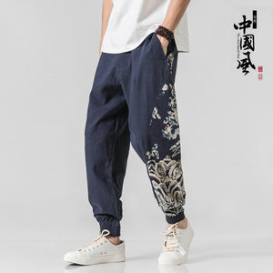 Traditional Chinese Clothing for Men Pants 2020 Fashion Bruce Lee Tangsuit Style Vintage Streetwear Loose Kungfu Trousers