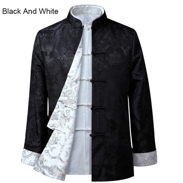 Tang Suit 10colors Chinese Style Blouse Shirt Traditional Chinese Clothing Fo Rmen's Jacket Kung Fu Clothing Both Sides Party