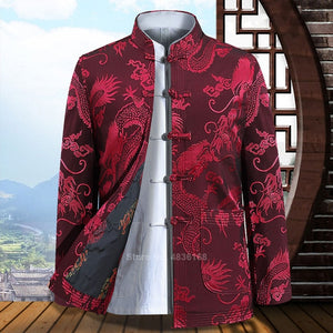 Tang Suit Traditional Chinese Clothing for Men Full Sleeve 2020 News Kung Fu Clothing New Year Clothes Vintage Party Male Jacket